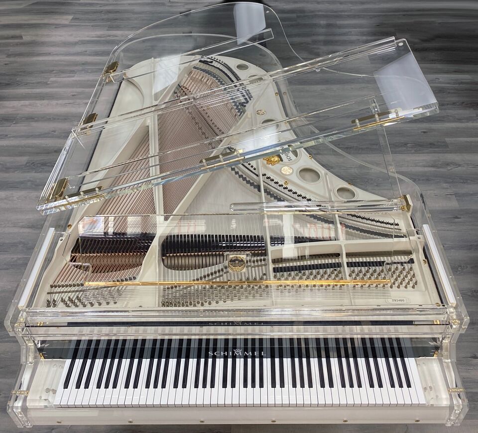 Schimmel K 208 plexiglass grand piano